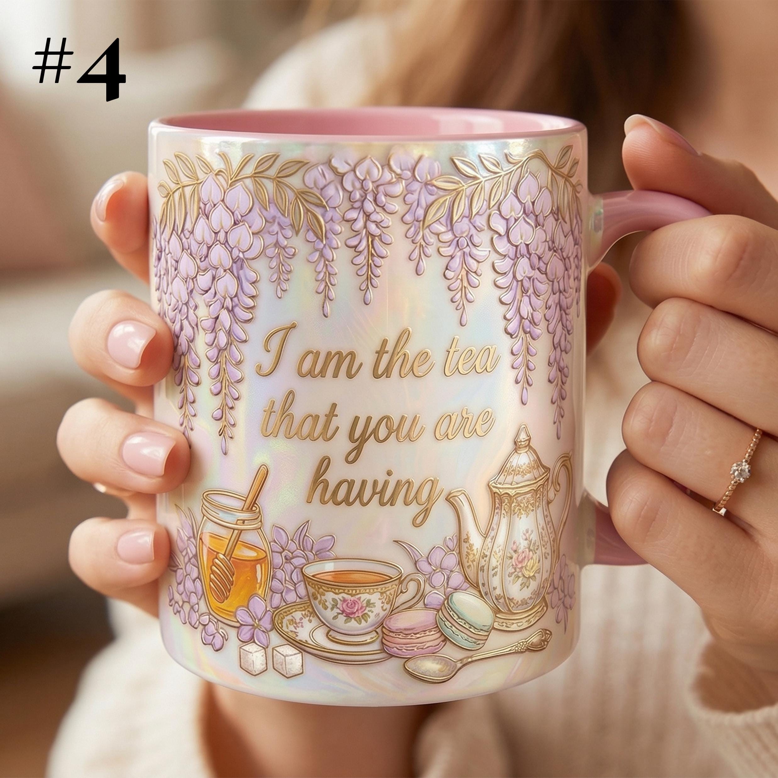 I Am The Tea That You Are Having Faux 3D Mug, Bookish Tea Lover Gift, Romance Reader Accent Mug, BookTok Cup - image 6