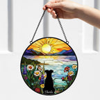 Custom Miniature Schnauzer   Dog Memorial Suncatcher With Name , Personalized  Dog Memorial Suncatcher , Puppy Loss Gift,In Loving Memory - image 3