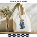 USA Teddy Bear Embroidery Bundle, Patriotic Bear Outfit Collection, American Flag Bear Set, Preppy Vintage Style, 4 sizes, Instant Download - image 3