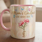Personalized Grandma Flowers Mug, Mother's Day Gift, Grandmas Garden, Faux 3D Effect - image 2