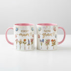 First Mom Now Gran Mug, Personalized Gifts for Mom, Birth Flower Gifts from Daughter, Mother's Day Accent Mug - image 3