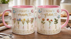 First Mom Now Gran Mug, Personalized Gifts for Mom, Birth Flower Gifts from Daughter, Mother's Day Accent Mug - image 3