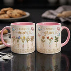 First Mom Now Gran Mug, Personalized Gifts for Mom, Birth Flower Gifts from Daughter, Mother's Day Accent Mug - image 5