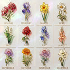 Personalized Mom Flowers Faux Stained Glass Mug, Birth Flower Mom Gifts from Daughter, Grandmas Garden, Faux 3D Effect - image 3