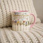 Grandma's Garden Mug, Personalized Gifts for Mom, Birth Flower Mom Gifts from Daughter, Mother's Day Accent Mug - image 4