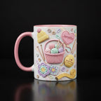 Personalized Crochet Lover Mug, Custom Quilting Knitting Lover Coffee Cup, Mothers Day Gift for Mom Grandma - image 2