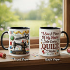 Personalized Sewing Machine Mug, 3d Effect Crochet Lover Coffee Cup, Mothers Day Gift for Mom Grandma - image 3