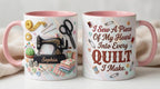 Personalized Sewing Mug, Custom Crochet Lover  Coffee Cup, Mothers Day Gift for Mom Grandma - image 4