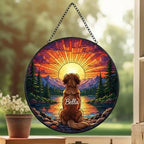 Custom  Golden Retriever dog Memorial Suncatcher, Pet Memorial Gift, Loss of Pet Sympathy Gift, Dog Loss Gift,  Gift For Dog Lovers - image 2