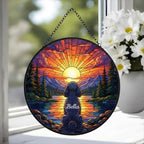 Custom Poodle  dog Memorial Suncatcher, Pet Memorial Gift, Loss of Pet Sympathy Gift, Dog Loss Gift,  Gift For Dog Lovers