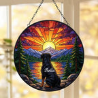 Custom Rottweiler  dog Memorial Suncatcher, Pet Memorial Gift, Loss of Pet Sympathy Gift, Dog Loss Gift,  Gift For Dog Lovers - image 5