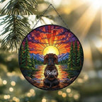 Custom Dachshund dog Memorial Suncatcher, Pet Memorial Gift, Loss of Pet Sympathy Gift, Dog Loss Gift,  Gift For Dog Lovers - image 2