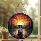Custom Australian Shepherd dog Memorial Suncatcher, Pet Memorial Gift, Loss of Pet Sympathy Gift, Dog Loss Gift,  Gift For Dog Lovers - image 3