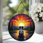 Custom Australian Shepherd dog Memorial Suncatcher, Pet Memorial Gift, Loss of Pet Sympathy Gift, Dog Loss Gift,  Gift For Dog Lovers