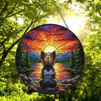 Custom Yorkshire Terrier dog Memorial Suncatcher, Pet Memorial Gift, Loss of Pet Sympathy Gift, Dog Loss Gift,  Gift For Dog Lovers - image 4