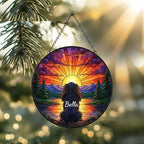 Custom Cavalier King Charles Spaniel Memorial Suncatcher, Pet Memorial Gift, Loss of Pet Sympathy Gift, Dog Loss Gift,  Gift For Dog Lovers - image 4