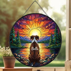 Custom Boxer Dog Memorial Suncatcher, Pet Memorial Gift, Loss of Pet Sympathy Gift, Dog Loss Gift,  Gift For Dog Lovers - image 3