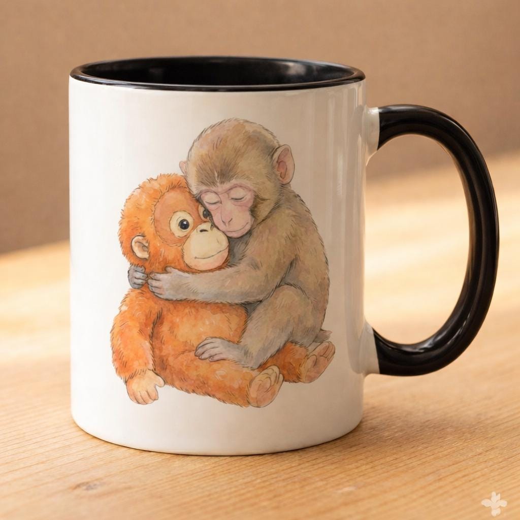 Team Punch Monkey Mug, Punch Monkey Mug, Trending Baby Monkey Mug - image 2