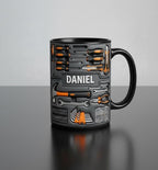 Personalized Tool Mechanic Coffee Mug, Handyman Gift, Custom Name Workshop Cup, Gift for Dad Grandpa - image 3