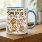 Custom Dog Mug, Personalized Dog Owner Coffee Cup, You Left Paw Prints On My Heart - image 3