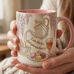I Am The Tea That You Are Having Faux 3D Accent Mug, Bookish Tea Lover Gift, Romance Reader Accent Mug, BookTok Cup - image 2