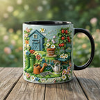 Personalized Gardening Accent Mug, Gift for Mom Grandma, Faux 3D Effect Mug, Mother's Day Gift - image 2
