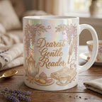 Dearest Gentle Reader Mug Faux 3D Effect, Bookish Tea Romance Reader Gift - image 2