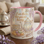 I Am The Tea You Will Be Having Faux 3D Effect Mug, Bookish Tea Romance Reader Gift - image 2