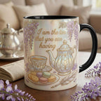 I Am The Tea You Will Be Having Faux 3D Effect Mug, Bookish Tea Romance Reader Gift - image 5