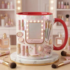 Personalized Makeup Artist Faux 3D Effect Mug, Beauty Lover Gift - image 3
