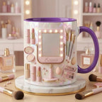 Personalized Makeup Artist Faux 3D Effect Mug, Beauty Lover Gift - image 4