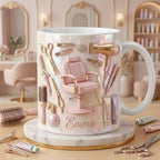 Personalized Hairstylist Faux 3D Effect Mug, Salon Decor, Hairdresser Gift - image 6