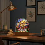 Personalized Cat Memorial Acrylic Stained Glass Night Light, Custom  Cat With Name and Image Gift, Loss of Pet Sympathy Gift - image 3