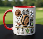 Personalized Golf Lover Mug, Custom Golfer Coffee Mug, Sports Gift for Him Her - image 2