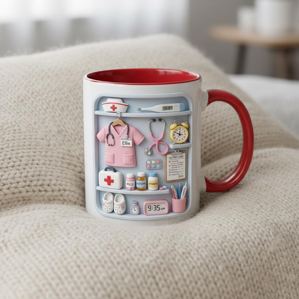 Custom Name Doctor Mug, Personalized Medical Gift, Mom/Dad Appreciation Coffee Cup, Nurse & Physician Mugs - image 3