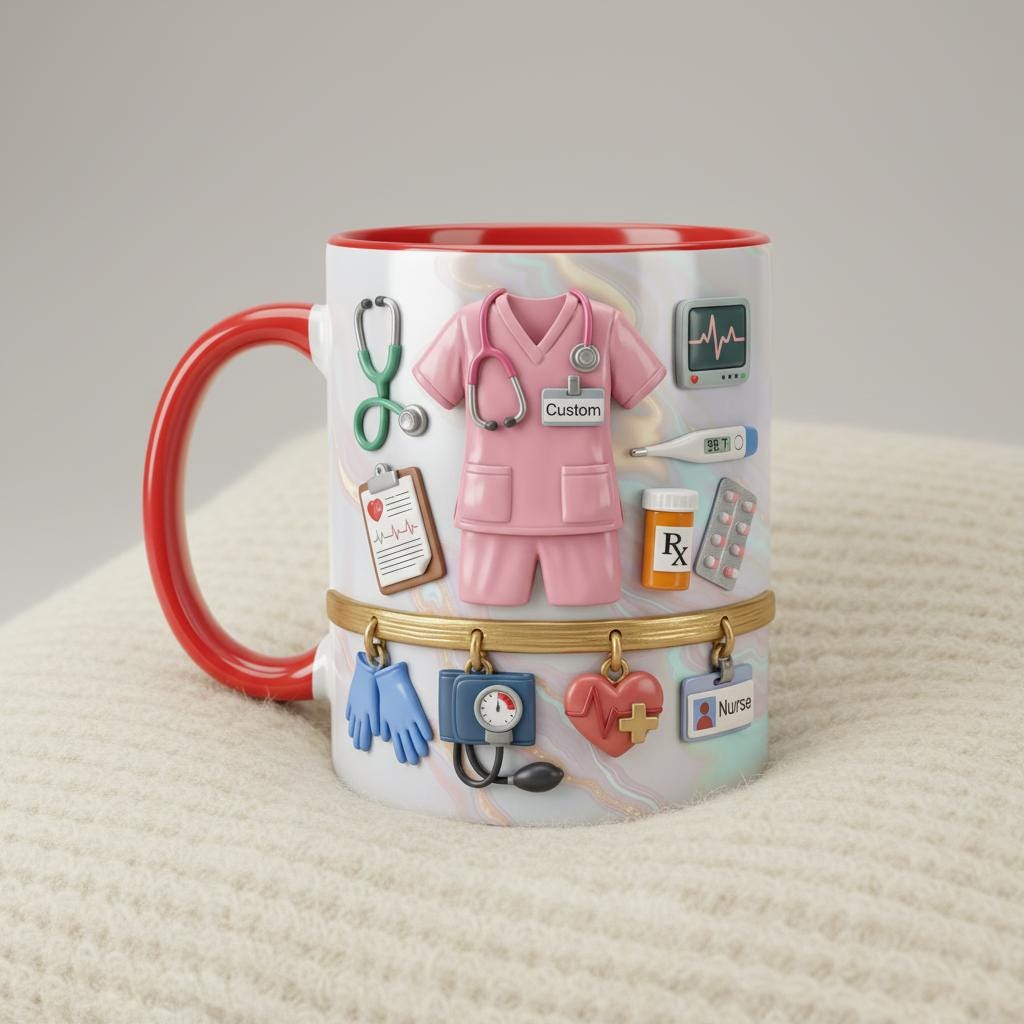 Custom Name Doctor Mug, Personalized Medical Gift, Mom/Dad Appreciation Coffee Cup, Nurse & Physician Mugs - image 2