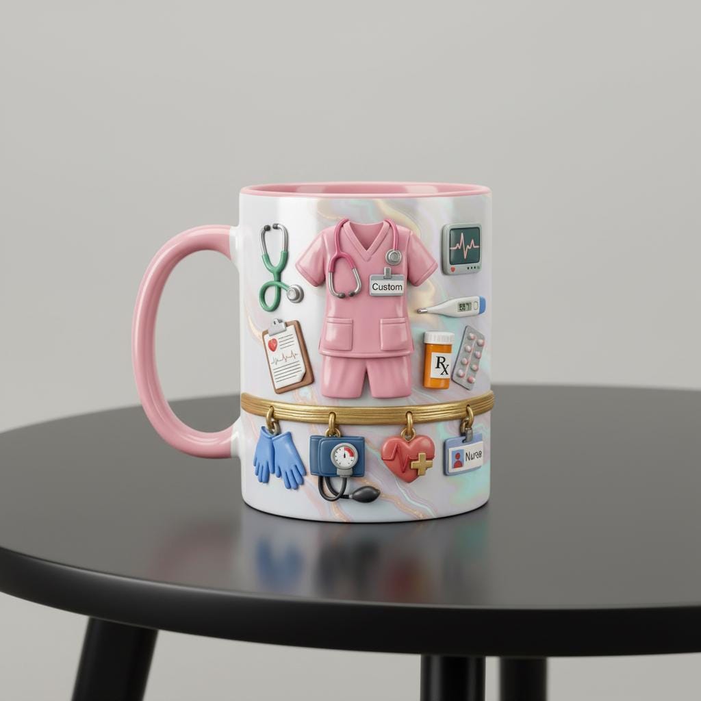 Custom Name Doctor Mug, Personalized Medical Gift, Mom/Dad Appreciation Coffee Cup, Nurse & Physician Mugs - image 4