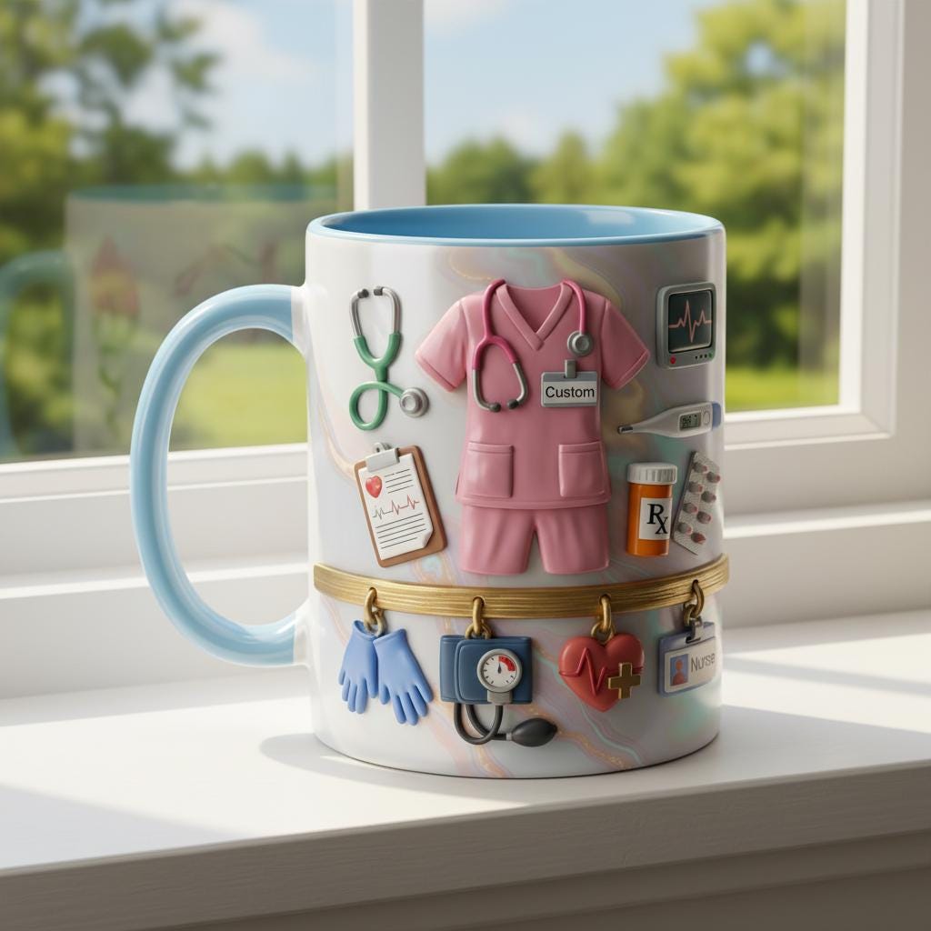 Custom Name Doctor Mug, Personalized Medical Gift, Mom/Dad Appreciation Coffee Cup, Nurse & Physician Mugs - image 3