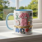 Custom Name Doctor Mug, Personalized Medical Gift, Mom/Dad Appreciation Coffee Cup, Nurse & Physician Mugs - image 3