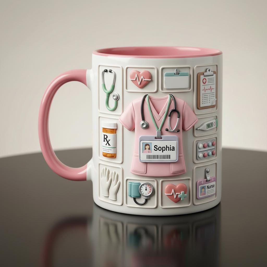 Custom Name Doctor Mug, Personalized Medical Gift, Mom/Dad Appreciation Coffee Cup, Nurse & Physician Mugs - image 2