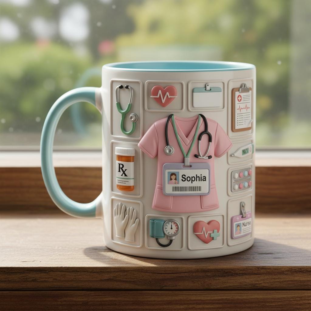 Custom Name Doctor Mug, Personalized Medical Gift, Mom/Dad Appreciation Coffee Cup, Nurse & Physician Mugs - image 4