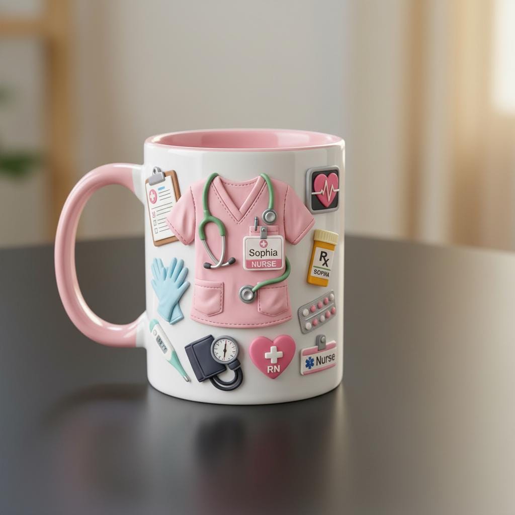 Custom Name Doctor Mug, Personalized Medical Gift, Mom/Dad Appreciation Coffee Cup, Nurse & Physician Mugs - image 2