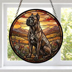 Custom Cane Corso dog Stained Glass Suncatcher,  Pet Lover Gift, Housewarming Gift, Window Hangings - image 2