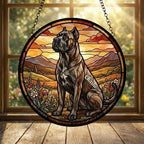 Custom Cane Corso dog Stained Glass Suncatcher,  Pet Lover Gift, Housewarming Gift, Window Hangings - image 3