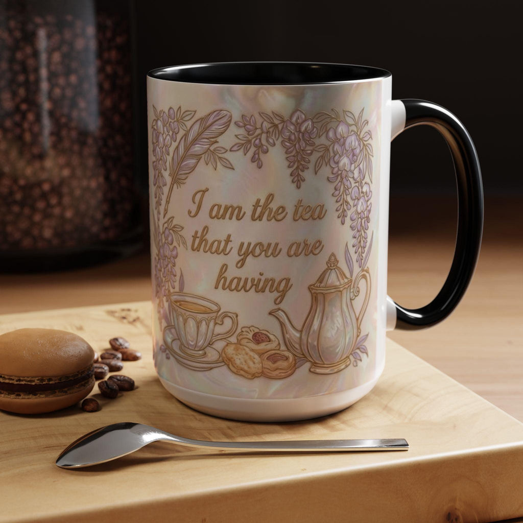 I Am The Tea You Will Be Having Faux 3D Mug, Bookish Tea Lover Gift, Romance Reader Accent Mug - image 4