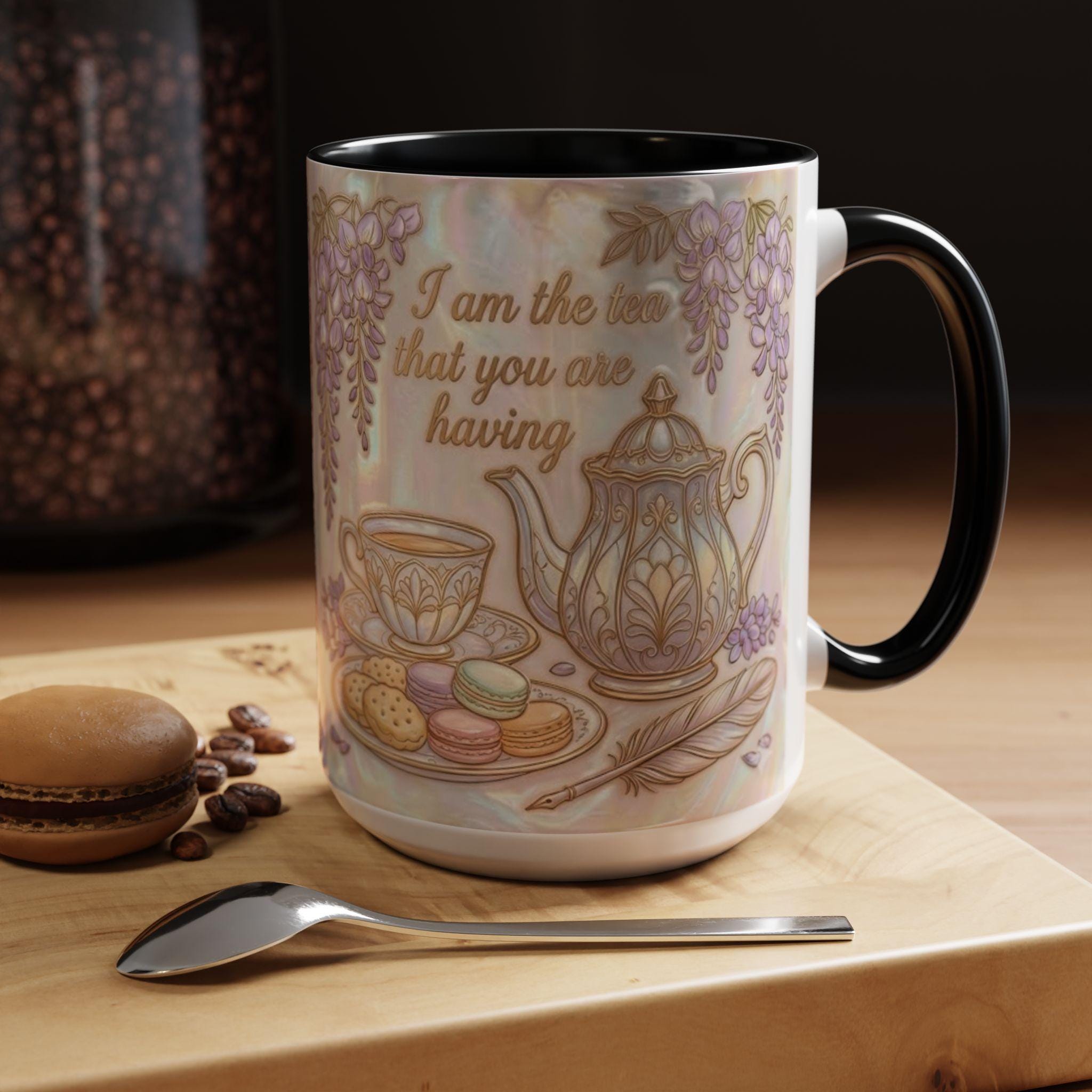 I Am The Tea You Will Be Having Faux 3D Effect Mug, Bookish Tea Lover Gift - image 5
