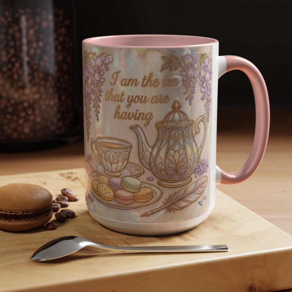 I Am The Tea You Will Be Having Faux 3D Effect Mug, Bookish Tea Lover Gift - image 6