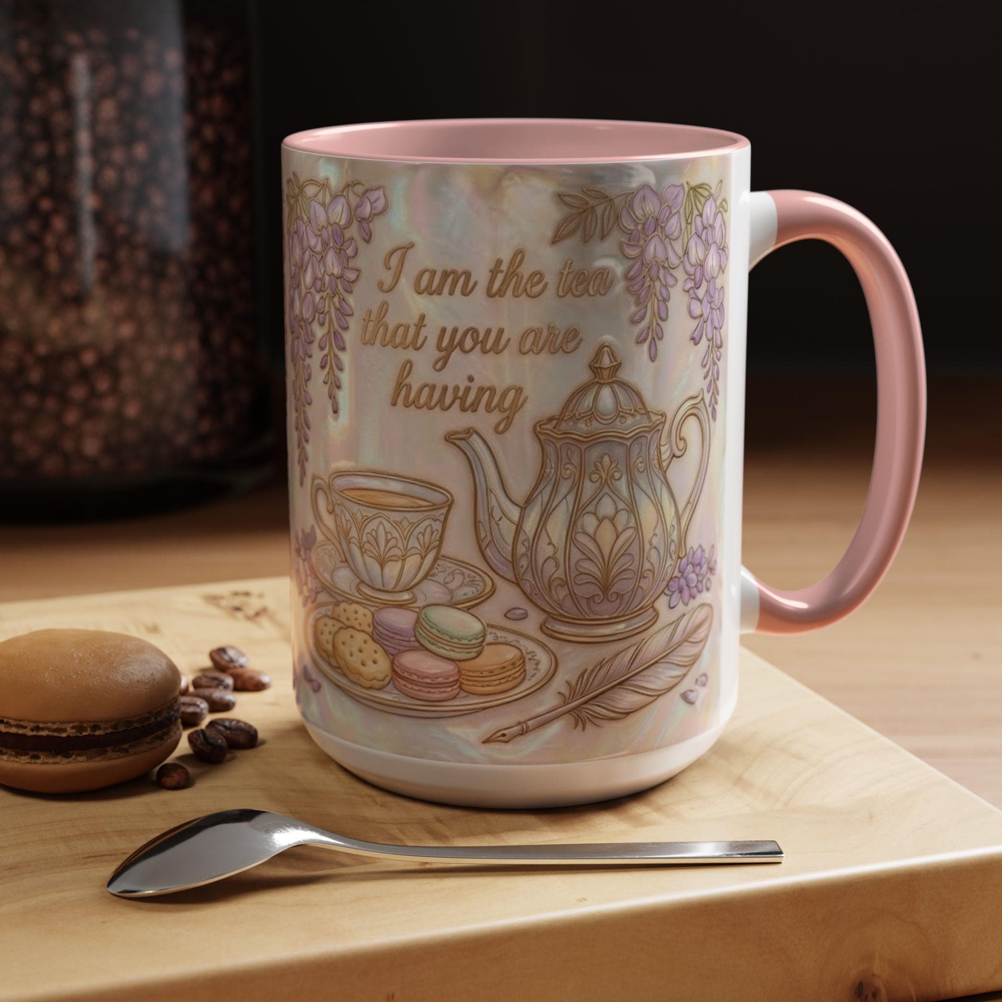 I Am The Tea You Will Be Having Faux 3D Effect Mug, Bookish Tea Lover Gift - image 6