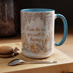 I Am The Tea That You Are Having Mug, Faux 3D Effect Bookish Tea Lover Gift - image 4