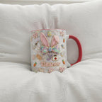 Personalized Bunny Nurse Easter Mug, Custom Name Easter Eggs Coffee Mugs, Cute Nurse Easter Day Gift - image 3
